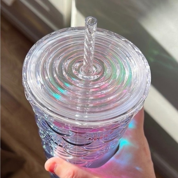 Starbucks China Siren Scales Cup Unicorn Aurora Glitter Mermaid Tumbler 24oz New - Picture 6 of 11